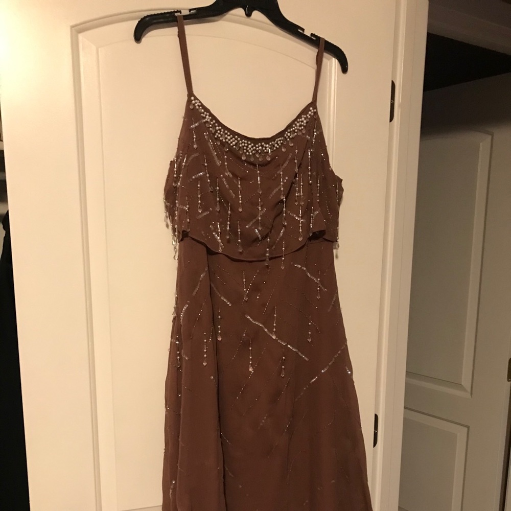 Purple evening gown